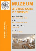 OTEVÍRACÍ DOBA V OBDOBÍ PRÁZDNIN OD 1. ČERVENCE DO 31. SRPNA