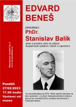 EDVARD BENEŠ - přednáška PhDr. Stanislava Balíka