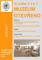 5. a 6. července muzeum OTEVŘENO